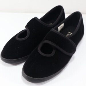 Heritage Footwear Slippers Womens 7 WW Indoor Outdoor Black Mary Jane Bali